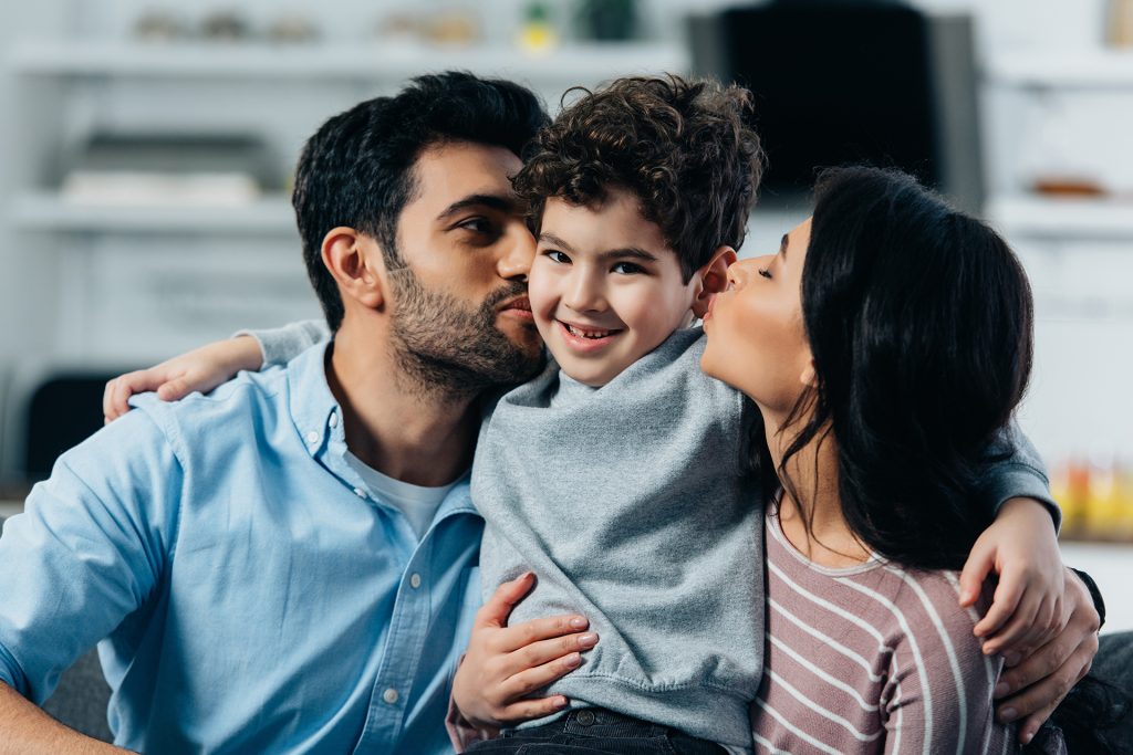 Couple with child